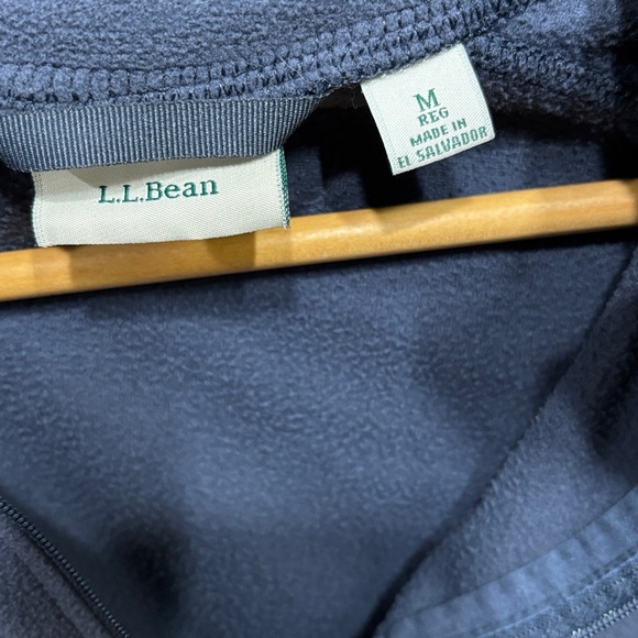 L.L. Bean Navy Blue Quarter-Zip Pullover - Picture 3 of 3